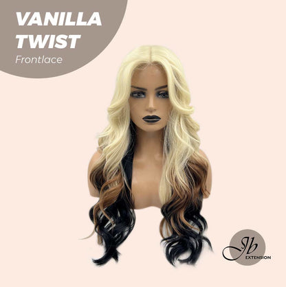 [FINAL SALE] JBEXTENSION 25 Inches Body Wave Light Blonde On The Top Mix Color Pre-Cut Frontlace Glueless Wig VANILLA TWIST
