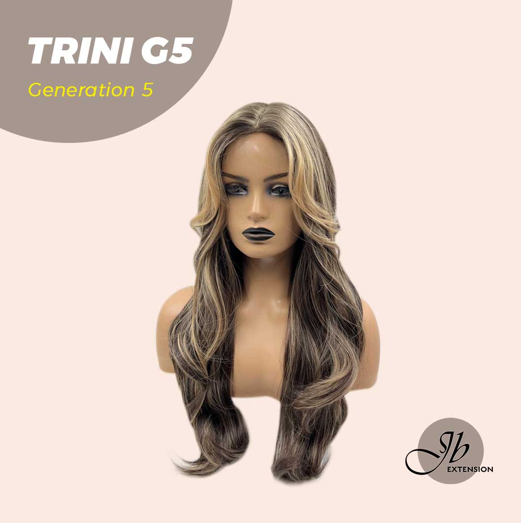 [FINAL SALE] JBEXTENSION GENERATION FIVE 24 Inches Dark Brown With Highlight Women Wig TRINI G5