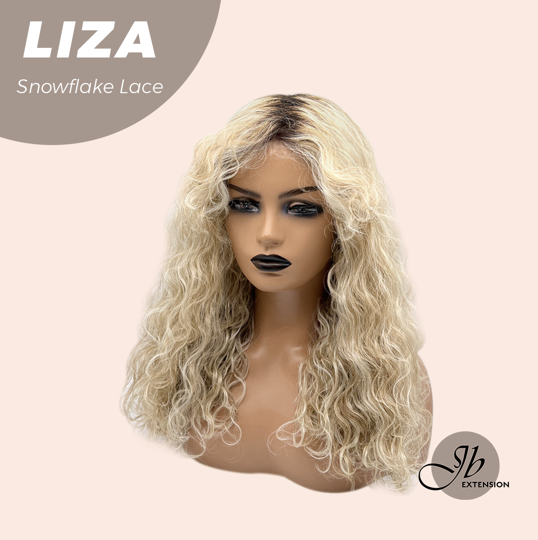 [PRE-ORDER] JBEXTENSION 19 Inches Deep Curly Blonde Pre-Cut Snowflake Lace Frontlace Glueless Wig LIZA SNOWFLAKE【PERMATEASE】【BENDY EAR TABS】