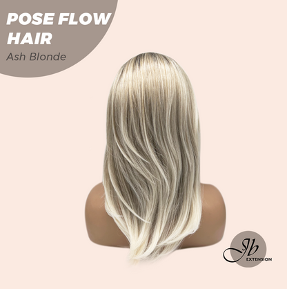 JBEXTENSION 18 Inches Ash Blonde Headband Wig POSE FLOW HAIR - ASH BLONDE