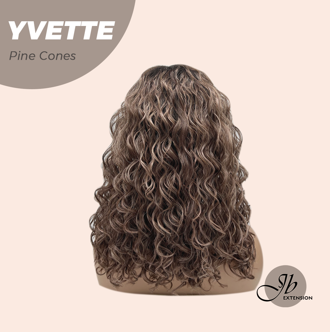 [FINAL SALE] JBEXTENSION 14 Inches Extra Curly Pine Cones Wig Women Fashion Full Machine Wig YVETTE PINE CONES【PLUS PERMATEASE】【BENDY EAR TABS】