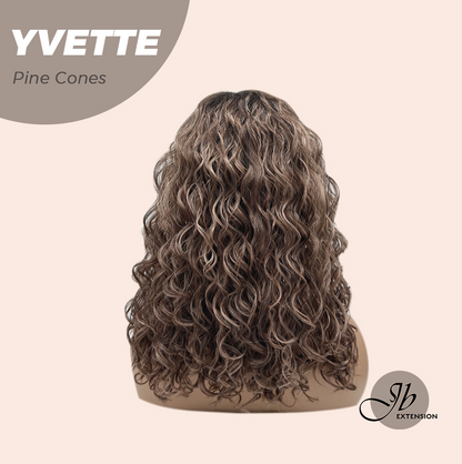 [FINAL SALE] JBEXTENSION 14 Inches Extra Curly Pine Cones Wig Women Fashion Full Machine Wig YVETTE PINE CONES【PLUS PERMATEASE】【BENDY EAR TABS】