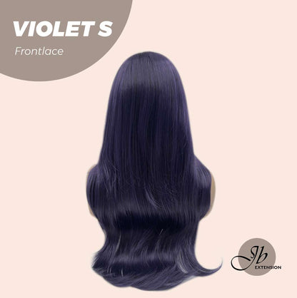 [FINAL SALE] JBEXTENSION 26 Inches Dark Purple Color Long Curly Frontlace Glueless Wig VIOLET S