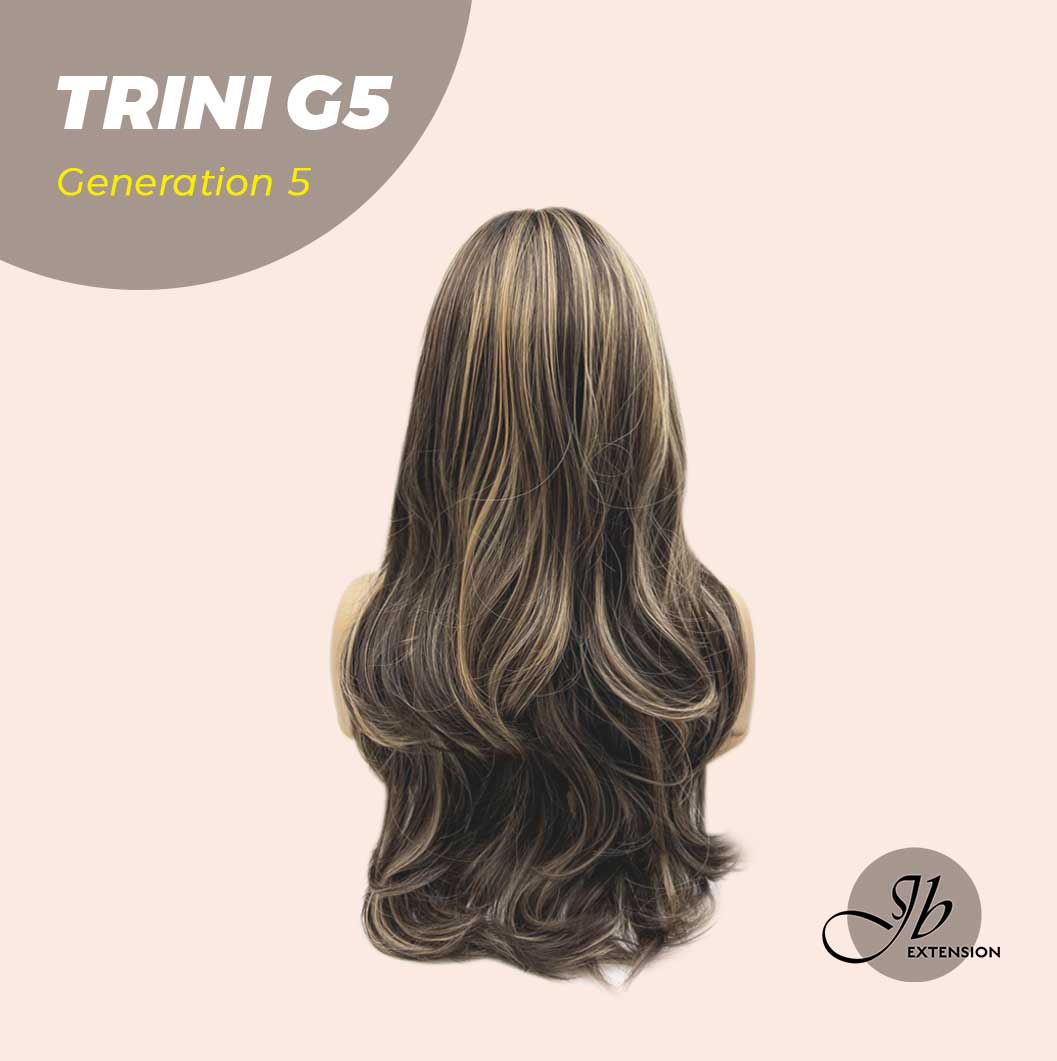 [FINAL SALE] JBEXTENSION GENERATION FIVE 24 Inches Dark Brown With Highlight Women Wig TRINI G5
