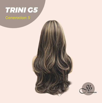 [FINAL SALE] JBEXTENSION GENERATION FIVE 24 Inches Dark Brown With Highlight Women Wig TRINI G5