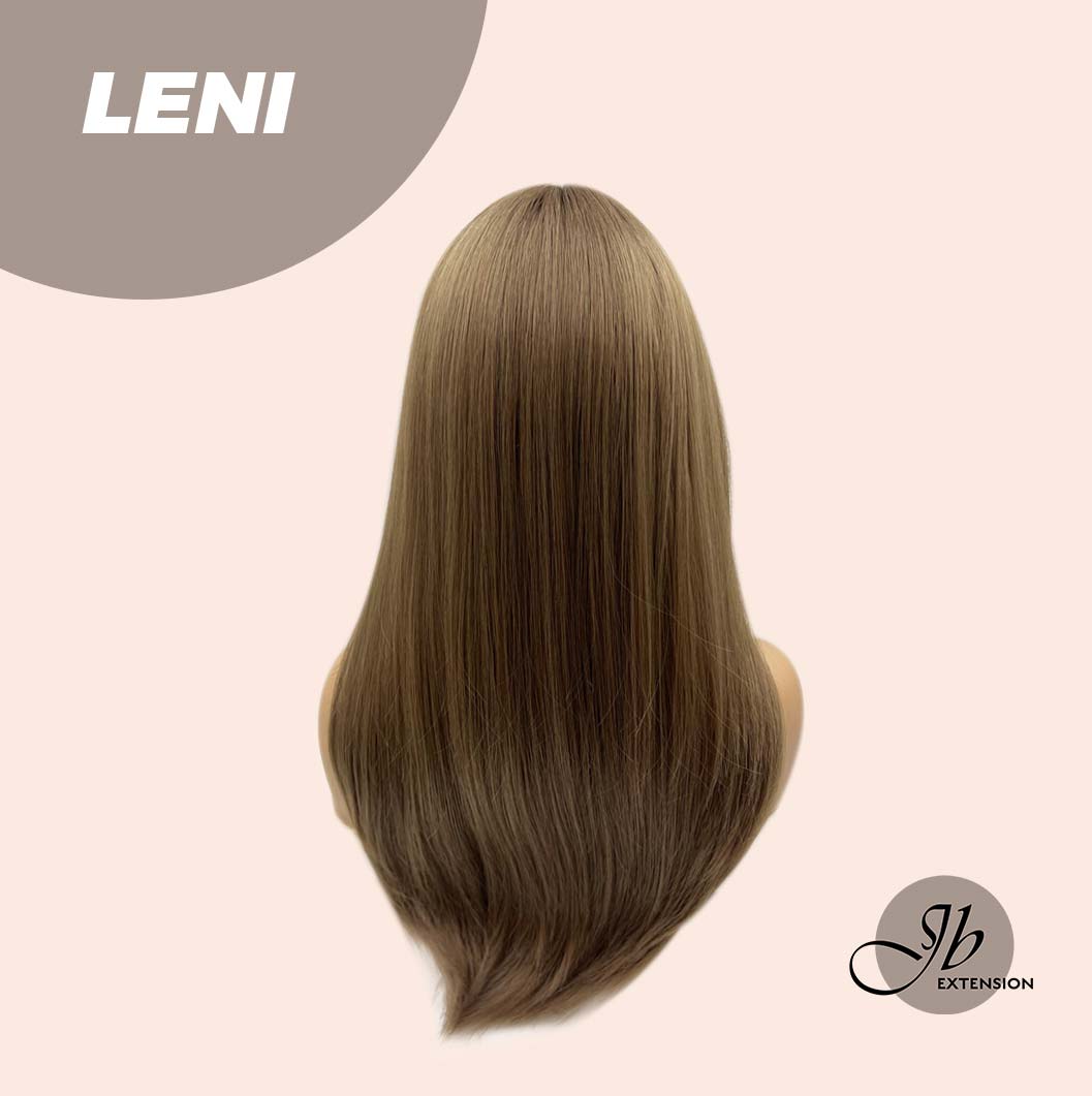 JBEXTENSION 22 Inches Light Brown Fashion Wig with Bangs LENI