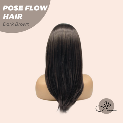 JBEXTENSION 18 Inches Dark Brown Headband Wig POSE FLOW HAIR - DARK BROWN