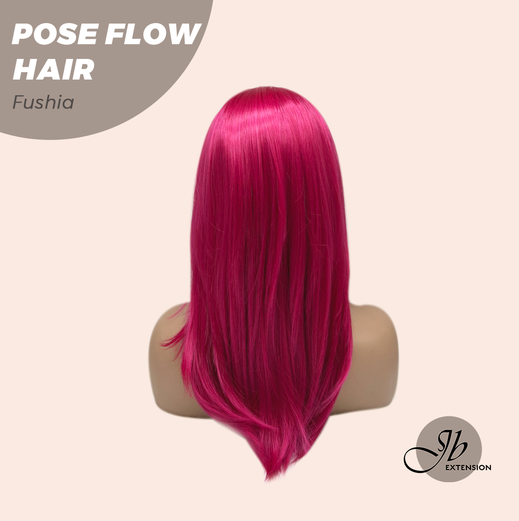 [FINAL SALE] JBEXTENSION 18 Inches Fushia Headband Wig POSE FLOW HAIR - FUSHIA