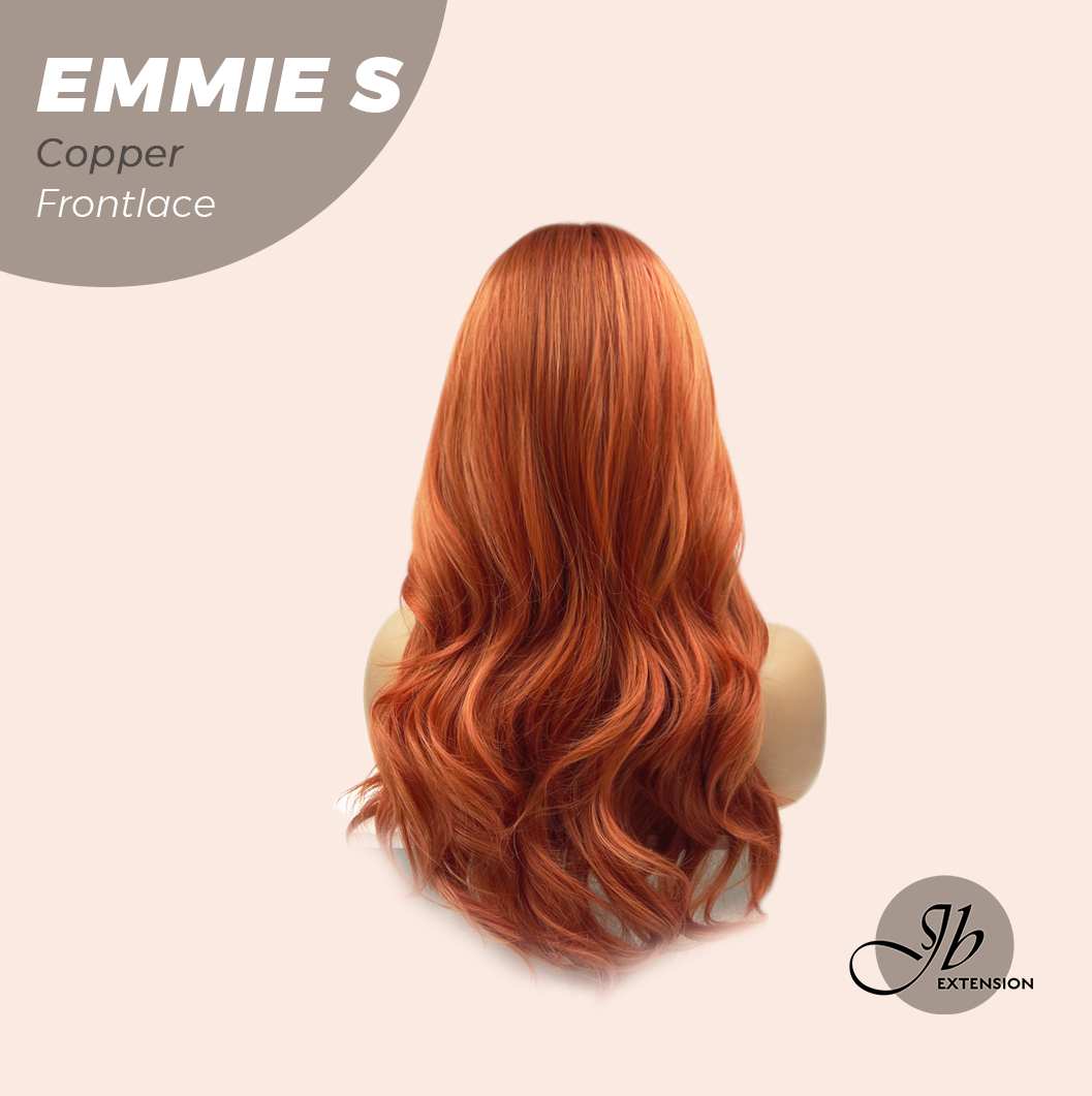 [FINAL SALE] JBEXTENSION 22 Inches Curly Copper Pre-Cut Frontlace Glueless Wig EMMIE S COPPER