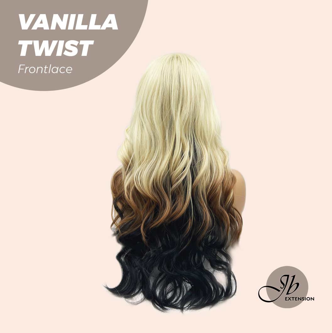 [FINAL SALE] JBEXTENSION 25 Inches Body Wave Light Blonde On The Top Mix Color Pre-Cut Frontlace Glueless Wig VANILLA TWIST