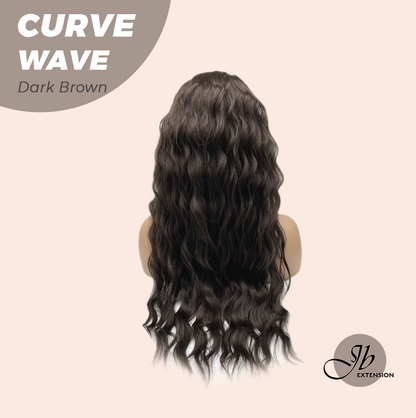 JBEXTENSION 26 Inches Long Wave Dark Brown Headband Wig CURVE WAVE - DARK BROWN