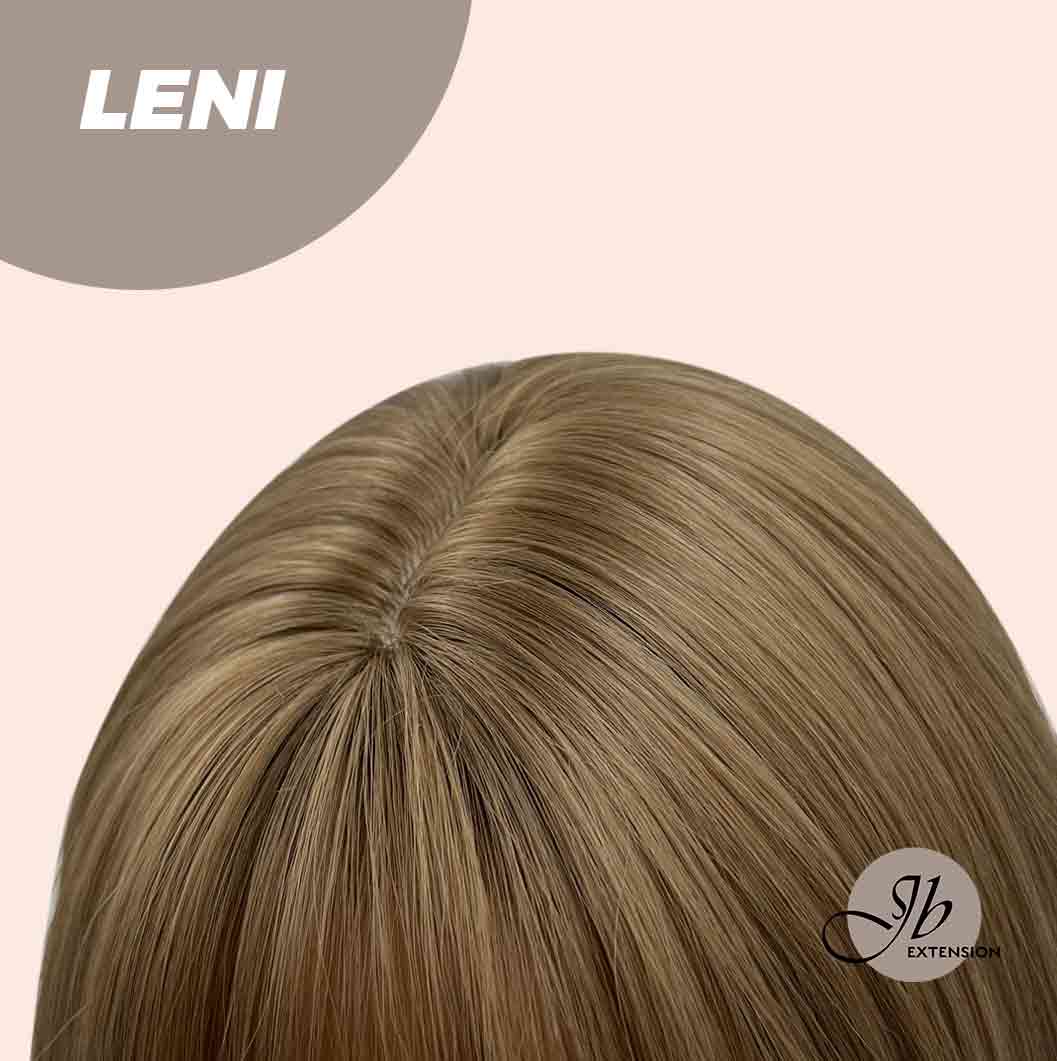 JBEXTENSION 22 Inches Light Brown Fashion Wig with Bangs LENI