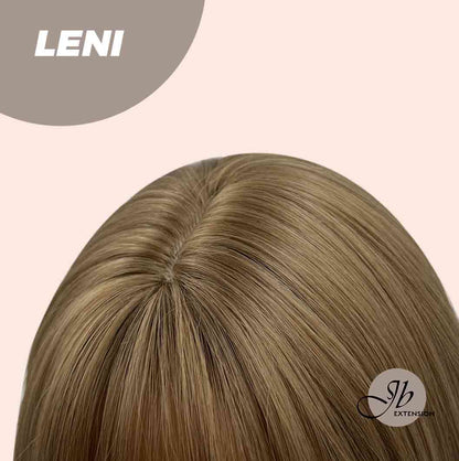 JBEXTENSION 22 Inches Light Brown Fashion Wig with Bangs LENI