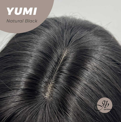 JBEXTENSION 30 Inches Long Natural Black Wig With Bangs YUMI NATURAL BLACK