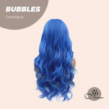 [FINAL SALE] JBEXTENSION 24 Inches Mix Blue Body Wave Pre-Cut Frontlace Glueless Wig BUBBLES