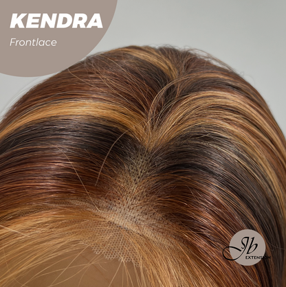 [FINAL SALE] JBEXTENSION 16 Inches Auburn Highlight Pre-Cut Frontlace Glueless Wig KENDRA