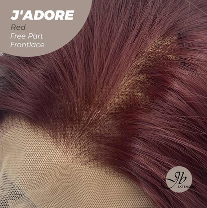 [FINAL SALE] JBEXTENSION 10 Inches Red Curly Lace Front Wig.Pre Plucked 13*4 HD Transparent Lace Frontal Handmade Futura Fiber Swiss Lace Synthetic Fiber Glueless Wig JADOR RED