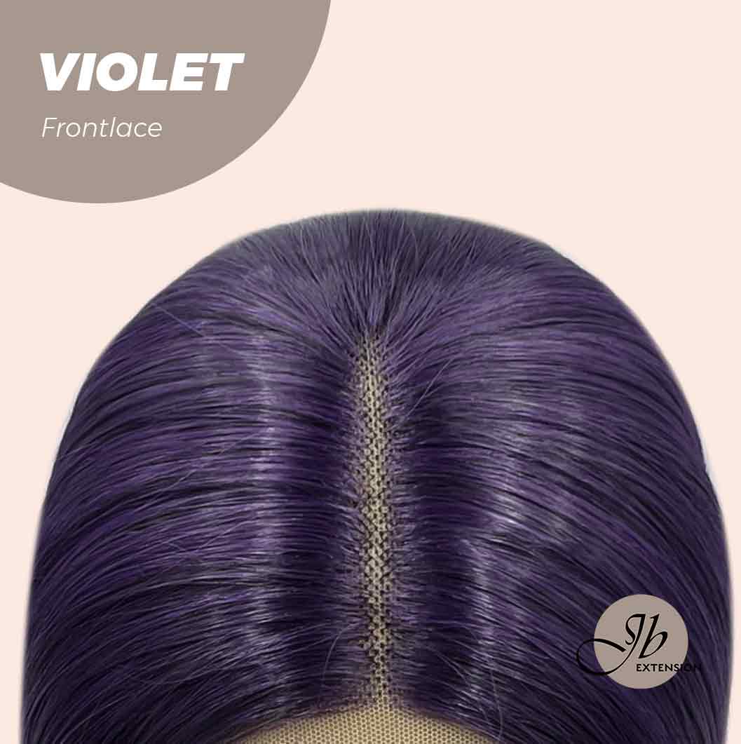 [FINAL SALE] JBEXTENSION 26 Inches Dark Purple Color Long Straight Frontlace Glueless Wig VIOLET