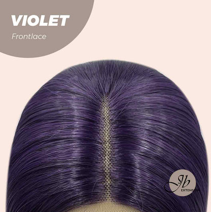 [FINAL SALE] JBEXTENSION 26 Inches Dark Purple Color Long Straight Frontlace Glueless Wig VIOLET