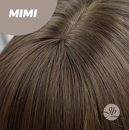 JBEXTENSION 18 Inches Cold Brown Body Wave With Full Bangs Wig MIMI