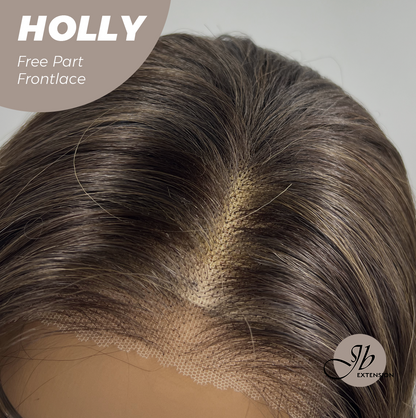 Get the Influencer Look with Brown With Highlight Wave Pre-Cut Wig HOLLY