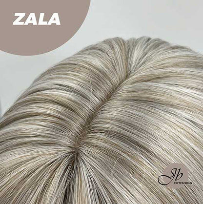 JBEXTENSION 10 Inches Bob Cut Tea Grey Hair With Bangs Wig ZALA