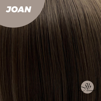 JBEXTENSION 10 Inches Bob Cut Cold Brown Wig With Bangs JOAN