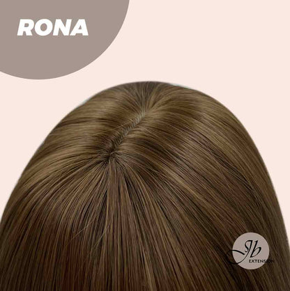 JBEXTENSION 14 Inches Brown Wig With Bangs RONA