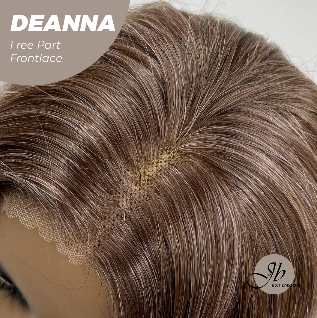 Nichole's Selection - 28 Inches Apricot Free Part Frontlace Glueless Wig DEANNA FREE PART