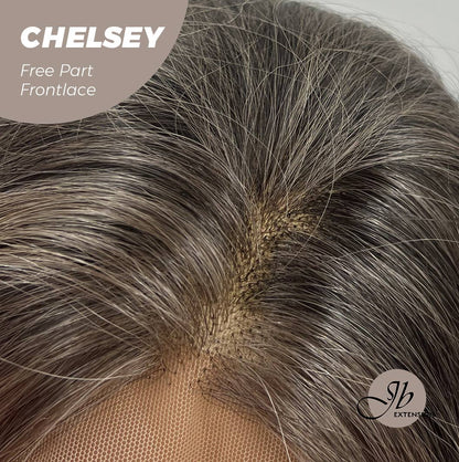 [FINAL SALE] JBEXTENSION 26 Inches Curly Mix Blonde Free Part Pre-Cut Frontlace Glueless Wig CHELSEY