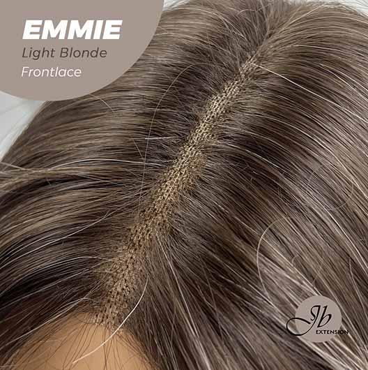 Nichole's Selection -26 Inches Curly Balayage Light Blonde With Dark Root Wig Pre-Cut Frontlace Glueless Wig EMMIE LIGHT BLONDE