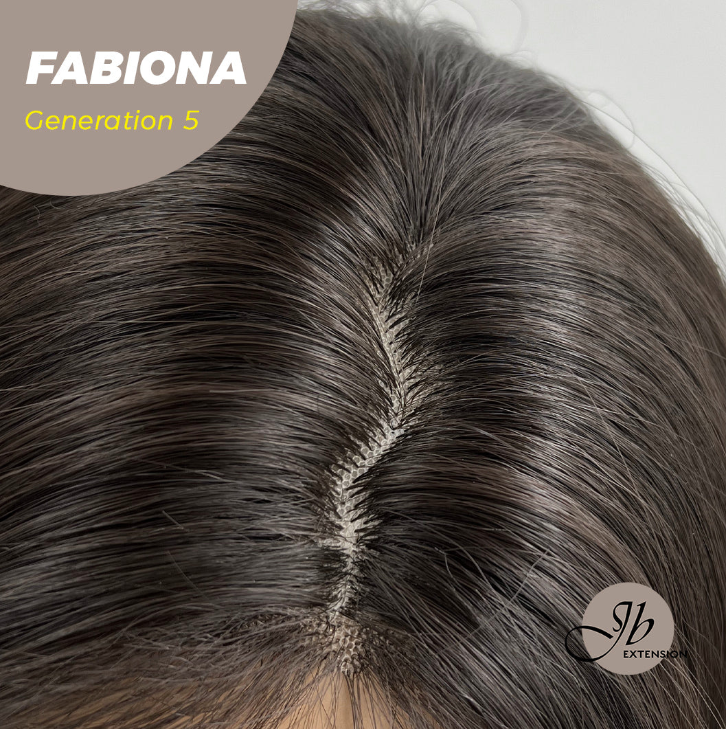 HOT OF SEASON - JBEXTENSION GENERATION FIVE 28 Inches Tea Black Darkest Brown Curly Wig FABIONA