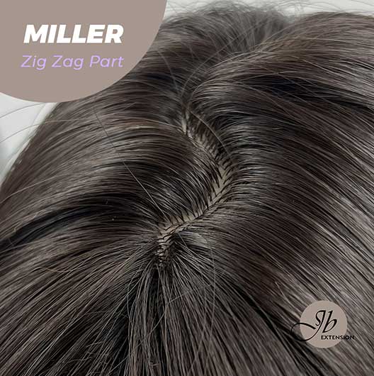 JBEXTENSION 26 Inches Soft Black Curly Wig With Bangs MILLER