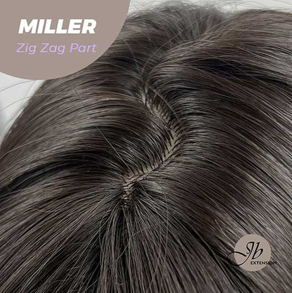JBEXTENSION 26 Inches Soft Black Curly Wig With Bangs MILLER