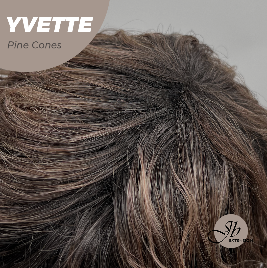 [FINAL SALE] JBEXTENSION 14 Inches Extra Curly Pine Cones Wig Women Fashion Full Machine Wig YVETTE PINE CONES【PLUS PERMATEASE】【BENDY EAR TABS】