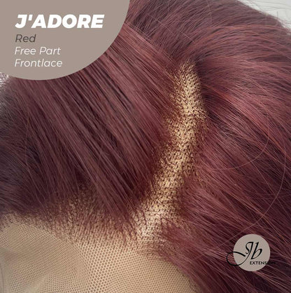 [FINAL SALE] JBEXTENSION 10 Inches Red Curly Lace Front Wig.Pre Plucked 13*4 HD Transparent Lace Frontal Handmade Futura Fiber Swiss Lace Synthetic Fiber Glueless Wig JADOR RED