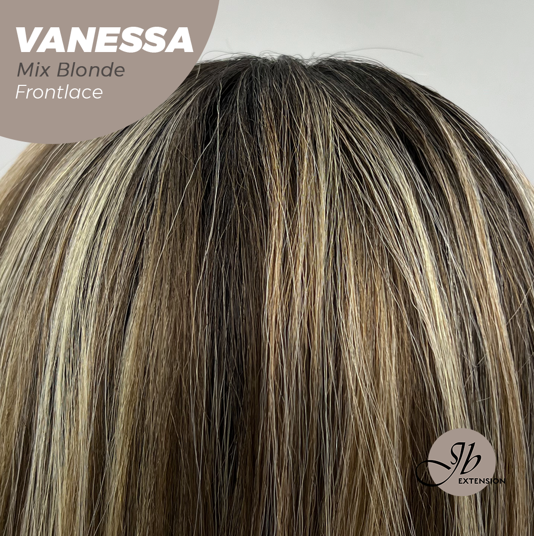 [FINAL SALE] JBEXTENSION 26 Inches Curly Mix Blonde Pre-Cut Frontlace Wig VANESSA MIX BLONDE