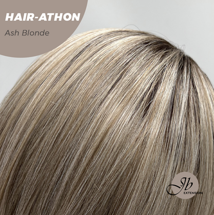 JBEXTENSION 18 Inches Curly Ash Blonde Headband Wig HAIR-ATHON - ASH BLONDE