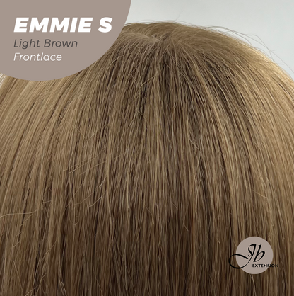 Nichole's Selection - 22 Inches Curly Light Brown Pre-Cut Frontlace Glueless Wig EMMIE S LIGHT BROWN