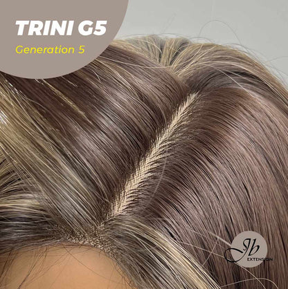 [FINAL SALE] JBEXTENSION GENERATION FIVE 24 Inches Dark Brown With Highlight Women Wig TRINI G5