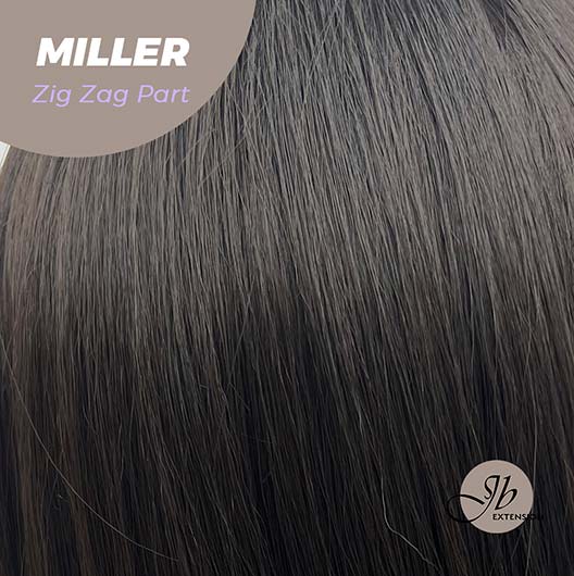 JBEXTENSION 26 Inches Soft Black Curly Wig With Bangs MILLER