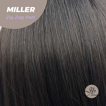 JBEXTENSION 26 Inches Soft Black Curly Wig With Bangs MILLER