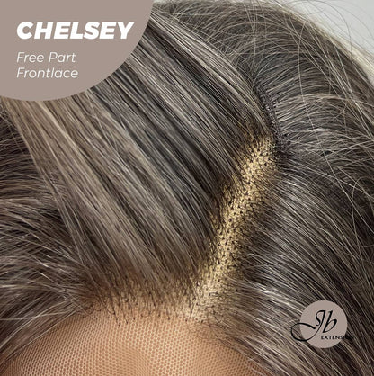 [FINAL SALE] JBEXTENSION 26 Inches Curly Mix Blonde Free Part Pre-Cut Frontlace Glueless Wig CHELSEY