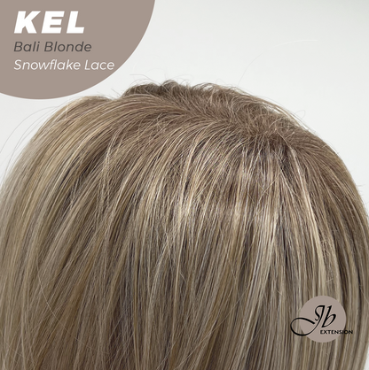 JBEXTENSION 22 Inches Bali Blonde Pre-Cut Snowflake Lace Frontlace Glueless Wig KEL BALI BLONDE【PERMATEASE】【BENDY EAR TABS】- M/L