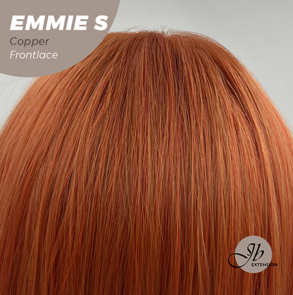 [FINAL SALE] JBEXTENSION 22 Inches Curly Copper Pre-Cut Frontlace Glueless Wig EMMIE S COPPER