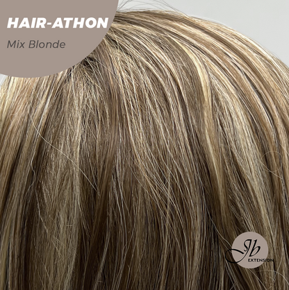 JBEXTENSION 18 Inches Curly Mix Blonde Headband Wig HAIR-ATHON - MIX BLONDE