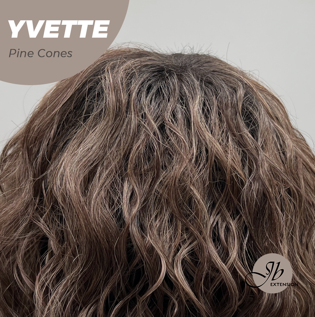 [FINAL SALE] JBEXTENSION 14 Inches Extra Curly Pine Cones Wig Women Fashion Full Machine Wig YVETTE PINE CONES【PLUS PERMATEASE】【BENDY EAR TABS】