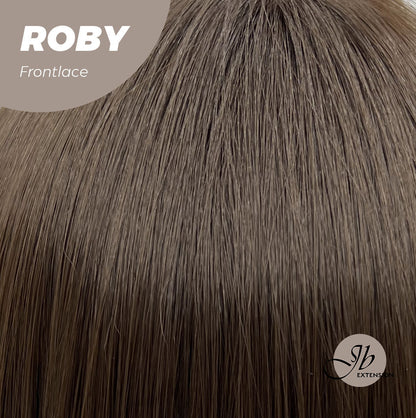 Nichole's Selection -22 Inches Brown Medium Length Women Pre-Cut Frontlace Glueless Wig ROBY