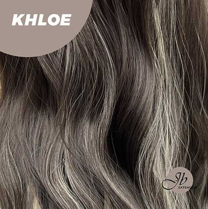 [FINAL SALE] JBEXTENSION 26 Inches Body Wave Natural Black With Blonde Highlight Hair With Full Bangs Wig KHLOE