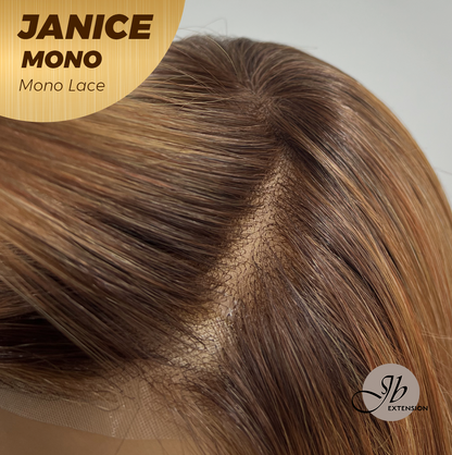 [PRE-ORDER] HOT OF SEASON -  JANICE MONO Monofilament Handmade Wig 6X5 Full Monofilament Hand Tied Top Wig 20 Inches Copper Mono Lace Wig With Anti-slip Silicone Strips Glueless Wig JANICE MONO【BENDY EAR TABS】